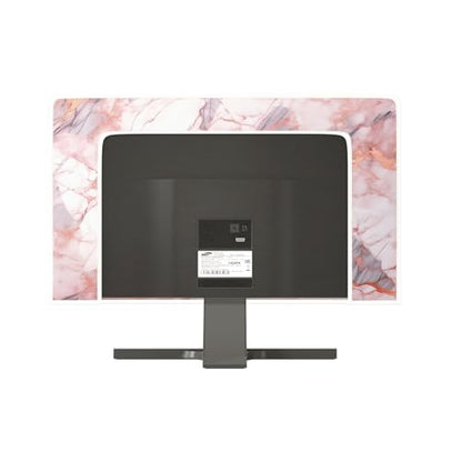 Waterproof Weatherproof Television Cover 32 Inch Anti-Static Dustproof Protective Full Body Cover for TV Screen Sleeve Compatible with Television LED LCD OLED TVs，Pink Marble - color: Pink, size: 32 Inch