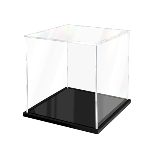 Acrylic Display Case for Collectibles Assemble Clear Acrylic Boxes for Display Thickened Glass Case for Lego Figures Doll Hobby (11x11x11 inch; 28x28x28 cm) - size: 11 x 11 x 11 inches