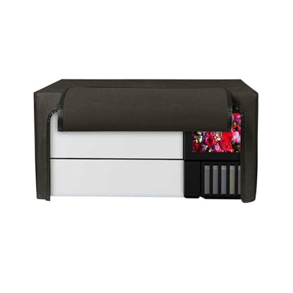 kwmobile Dust Cover Compatible with Epson EcoTank Photo ET-8500 - Printer Case - Fabric Protector Cover - Dark Grey