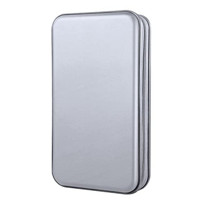DVD Case, Bivisen CD Case Holder Wallet Binder 96 Capacity CD/DVD Cases Storage Holder Binder Organizer Wallet Book for Car Home Travel (Silver) - color: Silver