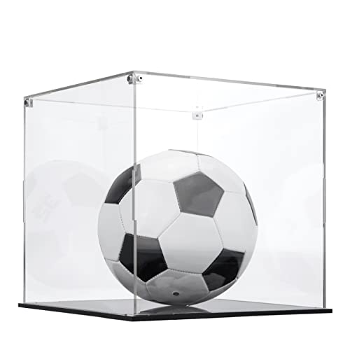 Cliselda Clear Acrylic Display Case with Black Base 10x10x10 inch | Sturdy Acrylic Display Box Countertop Box, Assemble Dustproof Protection Showcase for Action Figures Toys Collectibles - size: 10x10x10 inch