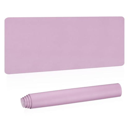 Patikil Desk Mat, 48"x17" Non-Slip Waterproof PU Leather Desk Pad, Dual Sided for Office/Home - Purple - color: Purple, size: 48"x17"