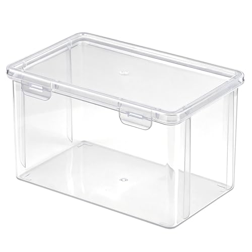 tutata Plastic Video Game Holder, Game Disc Storage Box Compatible with Switch Game Holder - Clear