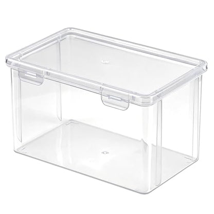 tutata Plastic Video Game Holder, Game Disc Storage Box Compatible with Switch Game Holder - Clear