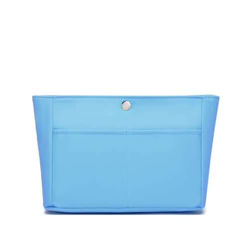 YONEBN waterproof Storage Bag Lightweight Large Capacity nylon Bag Inner Bag Handbag Organizer - color: Nylon/Sky Blue