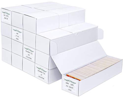 Trading Card Storage Box, 16 Pack Cardboard Card Organizer for Sports, Baseball, MTG & Game Cards – Horizontal Trading Card Storage Holds 12,000+ Cards - size: 16 pack