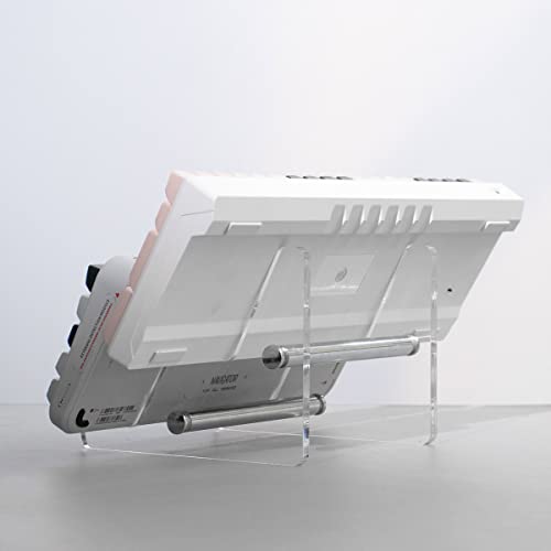 Sumgsn Keyboard Display Stand, Keyboard Storage Stand, Keyboard Holder, White Transparent Acrylic Stand for Two Mechanical Keyboard - color: White