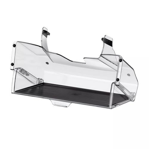 For 2020-2024 Tesla Model Y & 2017-2023 Model 3 - Hidden Center Console Organizer Tray, Tissue Holder, Open-Close Storage Shelf Box Under Dashboard Display (Open-Close Storage Shelf Under Dashboard) - style: Open-Close Storage Shelf Under Dashboard