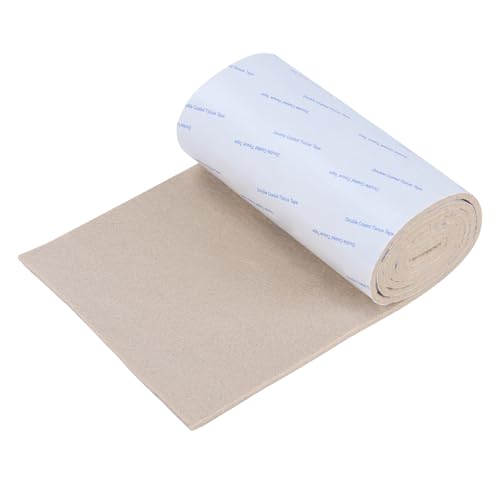 Felt Furniture Pads, Non Slip Self Adhesive Cuttable Felt Tape Beige Heavy Duty Felts Strip Roll for Protecting Hardwood Floors Chair Wall Protector (40 x 5 x 0.12 Inch) - color: Beige, size: 5" x 40" (1 Pack)