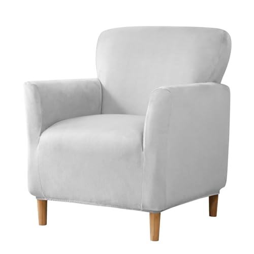 HAOYONG Banquet Armchair Slipcover Stretch Velvet Chair Covers 1-Piece Armchair Sofa Covers Soft Arm Chair Cover Removable Washable Single Couch Covers Furniture Protector for Living Room - Set of 1 - color: 10, size: Set of 1