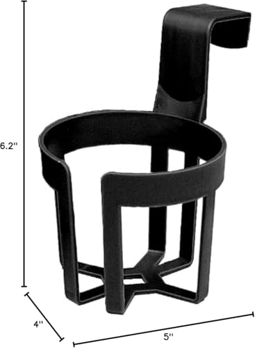 Custom Accessories 91100 Black Large Cup Holder - 44 oz.Capacity - size: Single