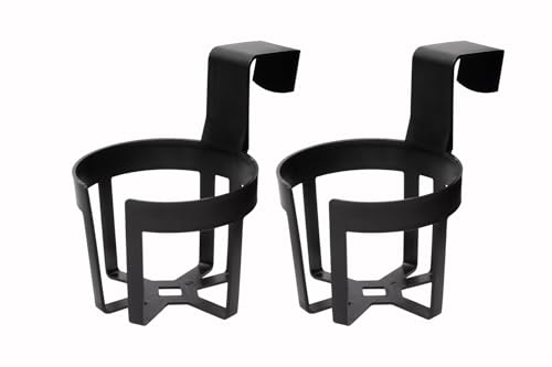 Custom Accessories Large Plastic Cup & Beverage Holder, Black, 44oz (3.5L), Pack of 2 - size: Pack of 2