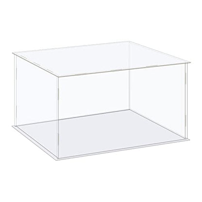 MECCANIXITY Acrylic Display Case Box Clear Dustproof Protection Showcase 14.1x12.2x8.3 Inch for Collectibles Display - size: 14.1x12.2x8.3 Inch