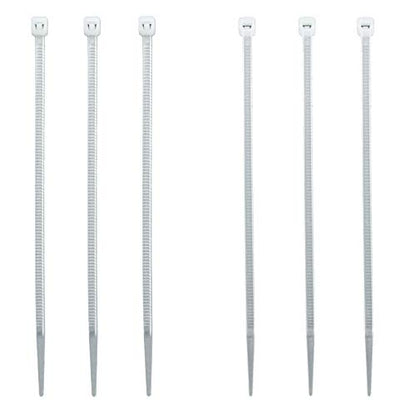 4 Inch Zip Ties (Tying Length 2.8"), 300pcs Nylon Cable Ties WHITE - color: White 300pcs, size: 4 inch
