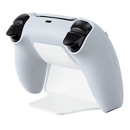 playvital 2 Pack Controller Display Stand for ps5, Gamepad Stand Desk Holder for ps5 Controller Accessories with Rubber Pads, White - color: White 2 set