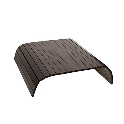 GEHE Sofa Arm Tray Table Flexible/Foldable Couch Arm Tray Armrest Table Perfect for Drink Snacks Great Arm Table for Couch Armrest (16.5" L x 13.25" W x 0.4" H, Mahogany) - color: Mahogany