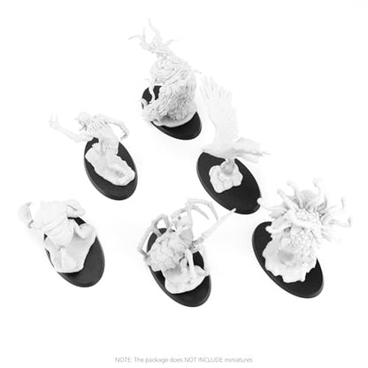 30PCS Textured Plastic Black Oval Miniature Bases, Model Base for Gaming Miniatures or Wargames Table Top Games - color: Oval-30pcs-black
