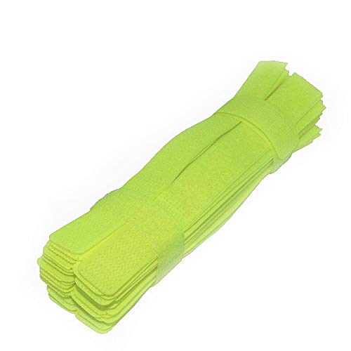 50pcs Cable Ties Reusable Fastening Wire Organizer Cord Rope Holder 7 Inch (Green) - color: Green