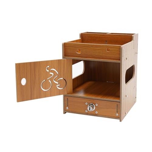 Computer Monitor Stand, Computer Rack with Drawers, Two top Platforms Desk Organizer Monitor Stand with Extra Large Storage Desktop Computer Stand for PC, Laptop, Printer, Screen, TV (07) - size: 07