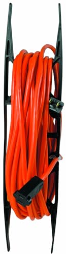 Woods Light Duty Extension Cord Wrap - Holds Up to 100 Feet of 16/3 Cord - Durable H-Frame-Cord Reel with Built-In Carrying Handle - Black,(Pack of 12) - size: One Size (Pack of 12)