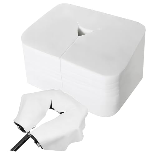 300 Pcs Disposable Face Cradle Covers for Massage Chairs Headrest Covers Massage Table Ultra Soft Non Sticking, Face Head Rest Covers,Face Cushion Cover