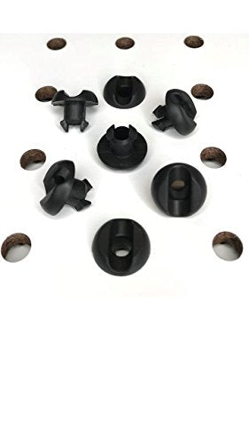 Pegboard Peg Locks 50PCS (1/4 inch, Black) - color: Black, size: 1/4 Inch