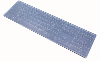 Silicone Keyboard Skin Cover Compatible for Dell Wireless Bluetooth Keyboard KM7321W, Dell Pro Keyboard KB500 & KM5221W (Clear) - color: Clear