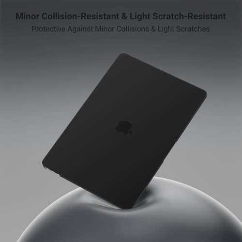 MOSISO Compatible with MacBook Air 13 inch Case M1 2021 2020 2019 2018 Release A2337 A2179 A1932 Touch ID, Plastic Hard Shell Cover&Keyboard Cover for MacBook Air 13.3 inch Case M1, Black - color: Black