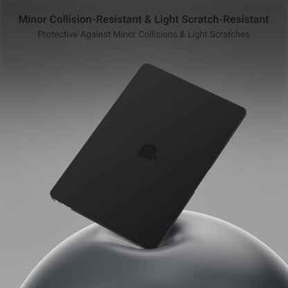 MOSISO Compatible with MacBook Air 13 inch Case M1 2021 2020 2019 2018 Release A2337 A2179 A1932 Touch ID, Plastic Hard Shell Cover&Keyboard Cover for MacBook Air 13.3 inch Case M1, Black - color: Black