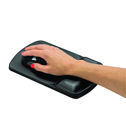 Fellowes Gel Mouse Pad Wrist Support - Graphite (91741) (Pack of 4) - size: 10.1L x 6.3W inches (Pack of 4)