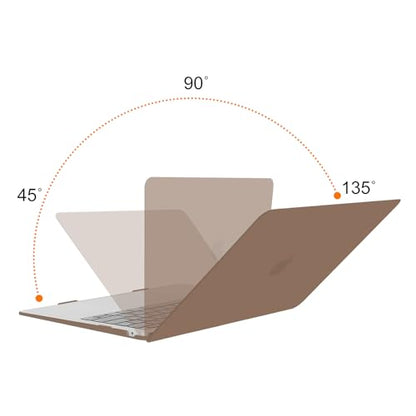 MOSISO Compatible with MacBook Air 13 inch Case M1 2021 2020 2019 2018 Release A2337 A2179 A1932 Touch ID, Plastic Hard Shell Cover&Keyboard Cover for MacBook Air 13.3 inch Case M1, Caramel Brown - color: Caramel Brown