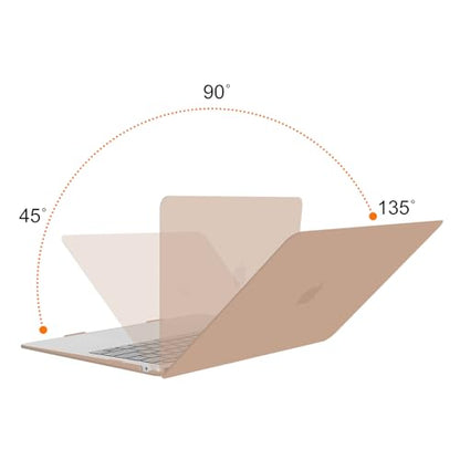 MOSISO Compatible with MacBook Air 13 inch Case M1 2021 2020 2019 2018 Release A2337 A2179 A1932 Touch ID, Plastic Hard Shell Cover&Keyboard Cover for MacBook Air 13.3 inch Case M1, Bronze Brown - color: Bronze Brown