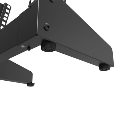 8U Small Desktop Network Rack, 10 inch Mini Open Frame Desktop Cabinet for 10 inch Network, Servers, Audio, Video and Studio Equipment Free Standing Home Office Rack (8U) - size: 8U