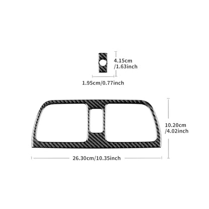 AIRSPEED for Subaru Impreza 2005 2006 2007 Center Air Vent Outlet Frame Cover Carbon Fiber Center Console Interior Trim Accessories, Black - color: Center Air Vent Black