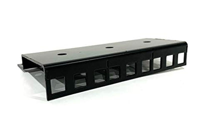 Steel Server Rack Rail with 3/8" Square Holes, 2U-45U (14U) - size: 14U