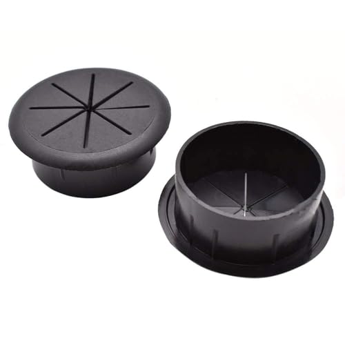 Aifeier ET 2 Inch (50mm) Flexible Desk Grommets Wire Cord Hole Cover Cable Organizer for Desktop Equipment Wiring Management and Protection - size: 2 inch (50mm)