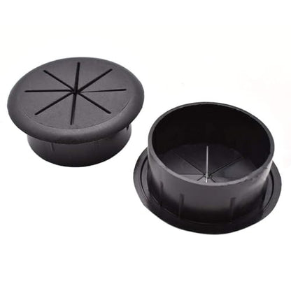 Aifeier ET 2 Inch (50mm) Flexible Desk Grommets Wire Cord Hole Cover Cable Organizer for Desktop Equipment Wiring Management and Protection - size: 2 inch (50mm)