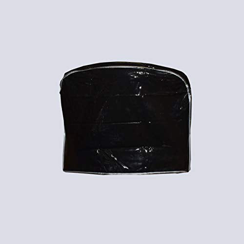 Betty Dain Salon Chair Cover, Protects Spa/Salon Chair Upholstery from Stains, Chemicals, Moisture, and Wear, Round, Fits Most Salon Chairs, Durable Vinyl, Black (Pack of 2) - size: 2 Pack, style: Round