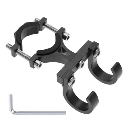 Create Idea Electric Scooter Hanger - Double Hook Holder for 18-35mm Handlebar - Aluminum Alloy, Black