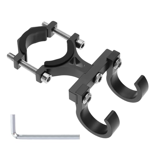 Create Idea Electric Scooter Hanger - Double Hook Holder for 18-35mm Handlebar - Aluminum Alloy, Black