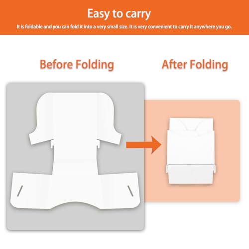 4 Pcs Cardboard Brochure Holder 4 Inches Brochure Display Stand Countertop Organizer for Pamphlet, Flyer, Booklet, Menu