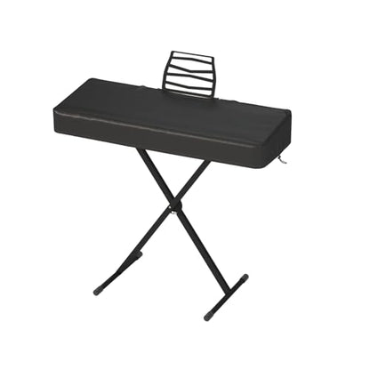 BENVOL 61/88 Keys Piano Cover - Waterproof Dustproof Keyboard Protector with Music Stand Zipper, Adjustable Drawstring, Soft Spandex Fabric for Yamaha, Casio 61/88-Key Digital Pianos (61keys-black) - color: 61keys-black