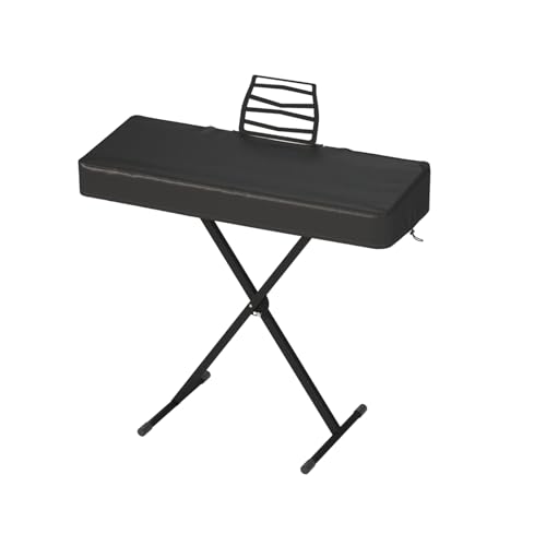 BENVOL 61/88 Keys Piano Cover - Waterproof Dustproof Keyboard Protector with Music Stand Zipper, Adjustable Drawstring, Soft Spandex Fabric for Yamaha, Casio 61/88-Key Digital Pianos (61keys-black) - color: 61keys-black