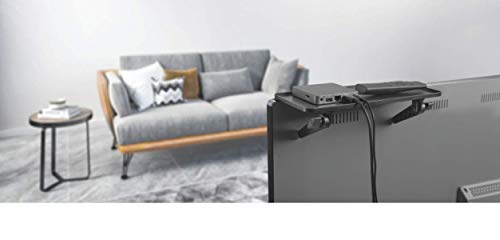 Mount Plus MP-APM-09-02 White Top Shelf TV Mounting Bracket 12-inch Wide Platform | Holds Speaker, Streaming Device, Game Console | Protective Ledges (1 Pack White Protective Ledges) - color: 1 Pack White Protective Ledges