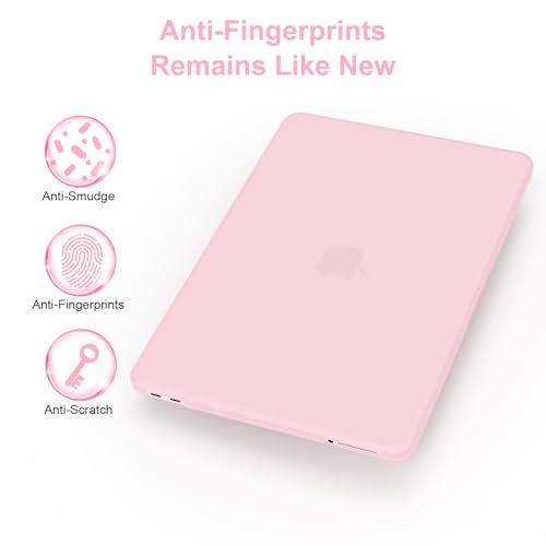 G JGOO Compatible with MacBook Neo Case 13 inch 2026 Release Model A3404 with A18 Pro Chip, Matte Protective Laptop Plastic Hard Shell Case with Keyboard Cover & Screen Protector, Baby Pink - color: Baby Pink
