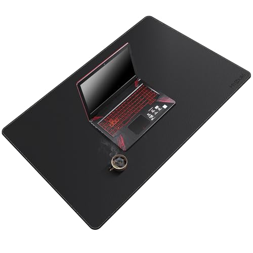 Mydours 40"x28" Large Desk Mat - Full Desk Blotter Pad, Desktop Computer Desk Mat, Waterproof Desk Protector Mat, Large Mouse Pad for Desk for Writing, Workspace, Home and Office (Black) - color: Black, size: 39.4" x 27.6"