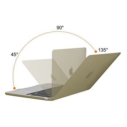 MOSISO Compatible with MacBook Air 13 inch Case M5 2026 M4 2025 M3 M2 2024-2022 A3449 A3240 A3113 A2681, Scratches-Resistant Protective Hard Shell for MacBook Air 13.6 inch Case, Olive Yellow - color: Olive Yellow