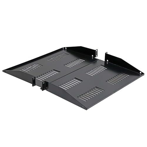 AEONS 1U Universal Server Shelf Rack Mount Vented Cantilever Center Mount Shelf 19" Server -10“ Depth Fixed Server Rack Cabinet Shelf-2 Pack - style: 1U-10" Vented