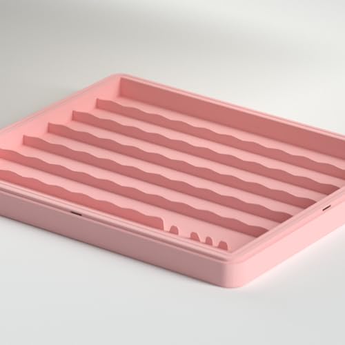 Sumgsn Keycaps Storage Box, Keycaps Container,130 Keys Transparent Display Case Holds 7u Spacebar/Big Enter Key for XDA/Cherry/MOA/MAO Profile Mechanical Keyboard (Pink) - color: pink