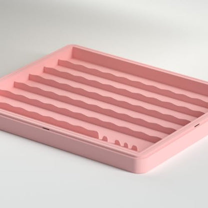 Sumgsn Keycaps Storage Box, Keycaps Container,130 Keys Transparent Display Case Holds 7u Spacebar/Big Enter Key for XDA/Cherry/MOA/MAO Profile Mechanical Keyboard (Pink) - color: pink